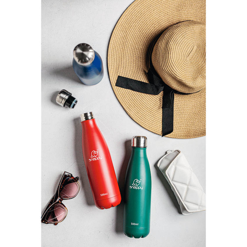Snappy Stainless Steel Vacuum Bottle 500ml - Emerald - image 3