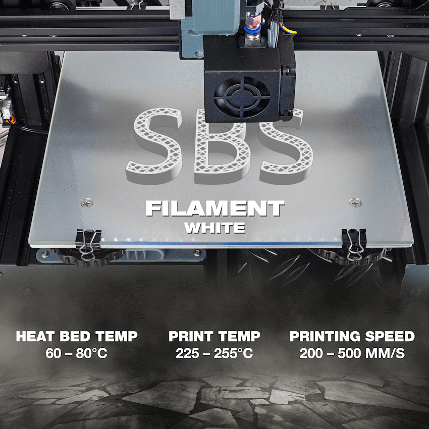 SA Filament SBS Filament - White 1kg - image 3