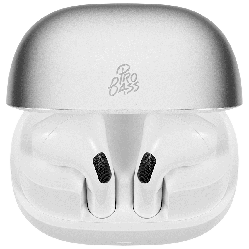 Pro Bass Zest Series TWS Earphones - Silver - image 3