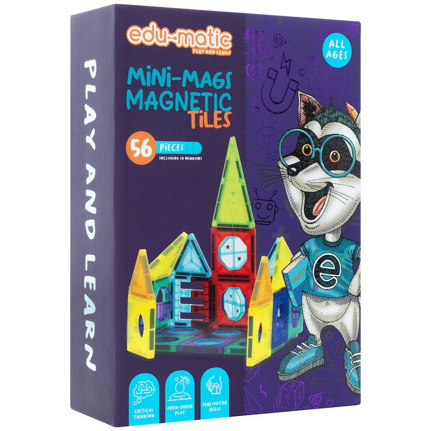 56 Magnetic Tiles, Windows and Stickers - image 3