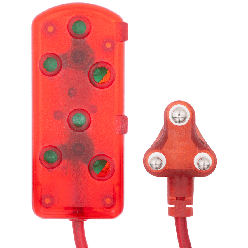 Ellies Side by Side Light Duty Extension Lead-3M - RD - image 3