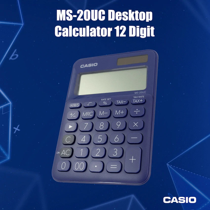 Casio MS-20UC - Desktop Calculator 12-Digit - Purple - image 3