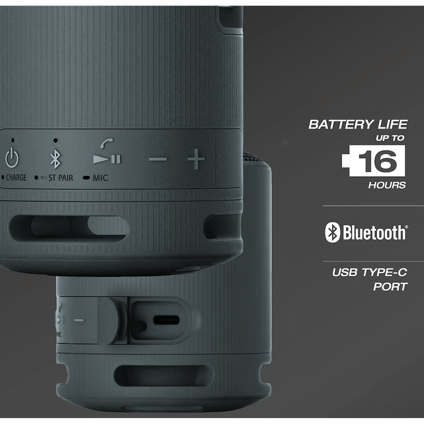 Sony XB100 Portable Bluetooth Speak - Black - image 3