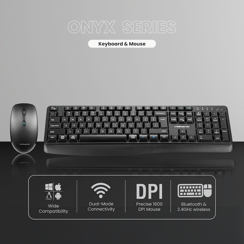 Volkano Onyx Keyboard and Mouse Combo With Dual mode BT - image 3