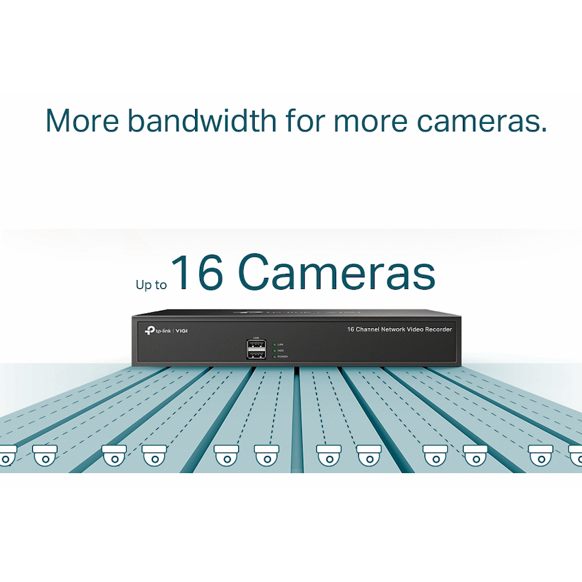 TP-Link Vigi NVR1016H 16-Channel Network Video Recorder - image 3