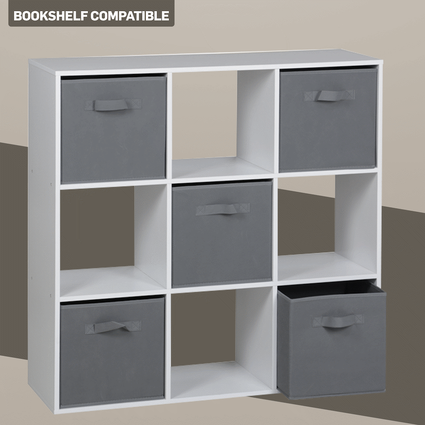 Everfurn Storeman Grey, Collapsible Fabric Organiser Storage Basket - Single - image 3