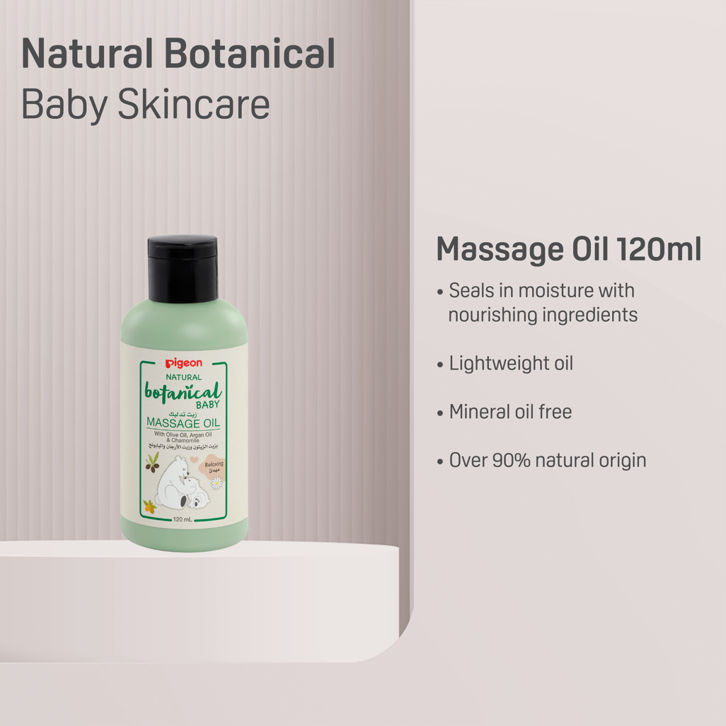 Pigeon - MASSAGE OIL 120ML NATURAL BOTANICAL