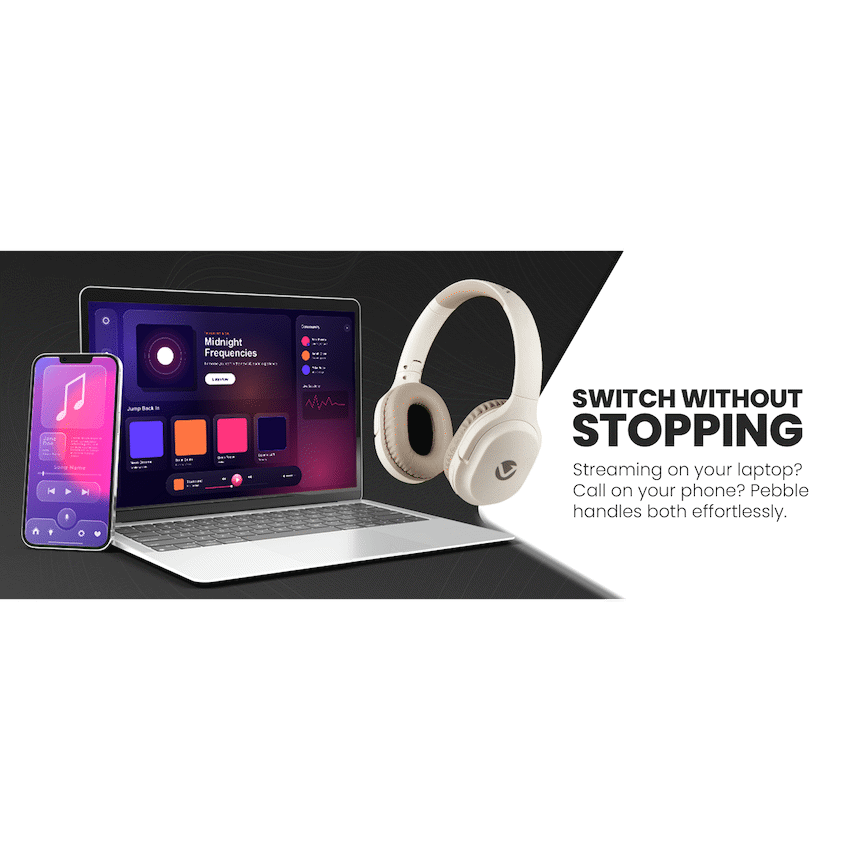 Volkano Pebble Series Bluetooth Headphones - Khaki - image 3