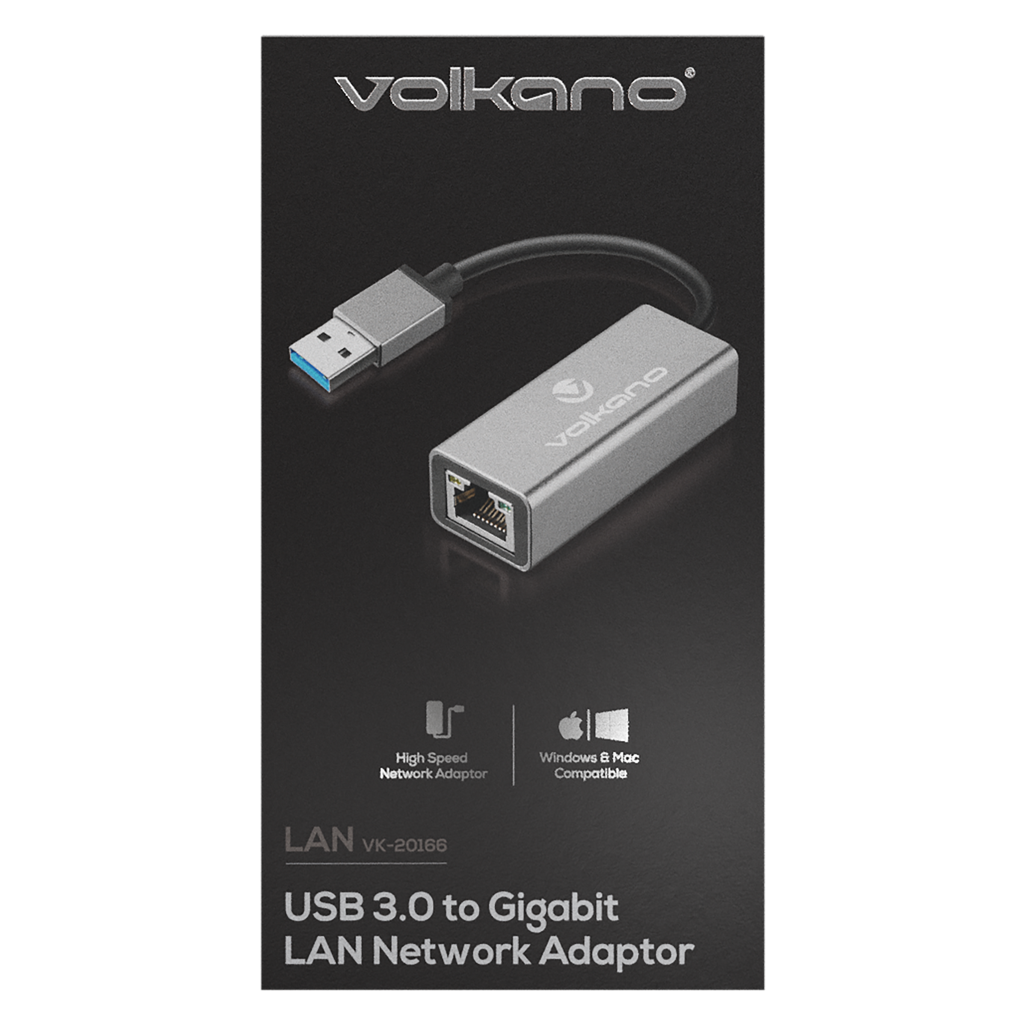 Volkano Lan Series USB 3.0 to Gigabit LAN Network Adaptor