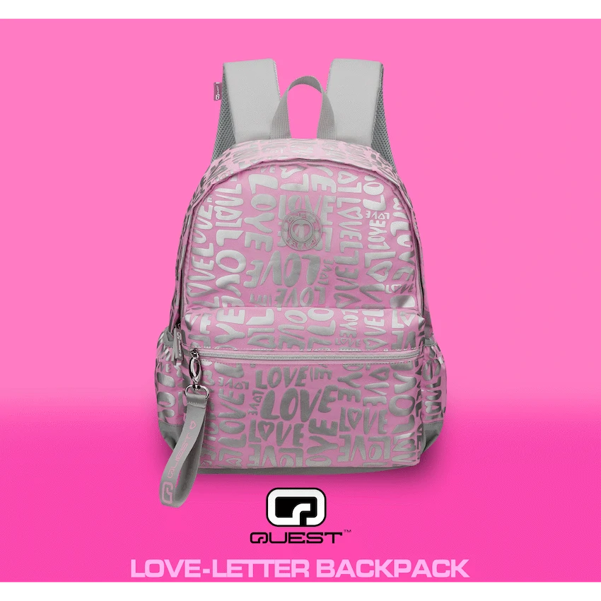 Quest Love-letter Backpack Pink - image 3