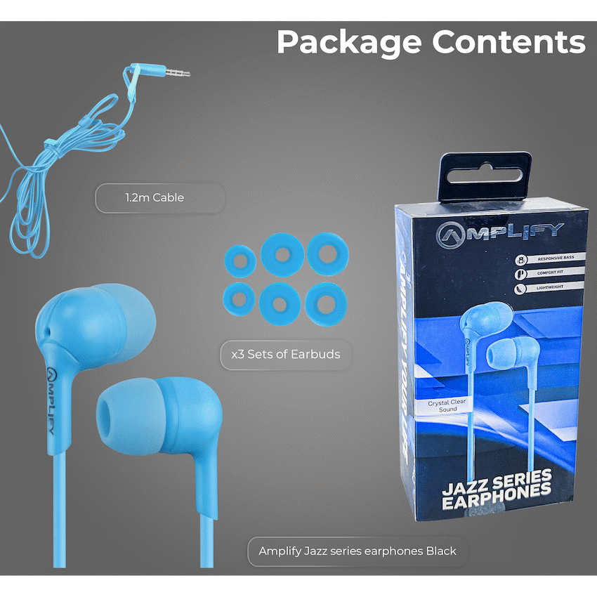 Amplify Jazz Series Earphones - Blue - image 3