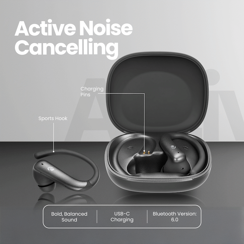 Volkano Enduro Series ANC Sports TWS  Earphones - Black - image 3