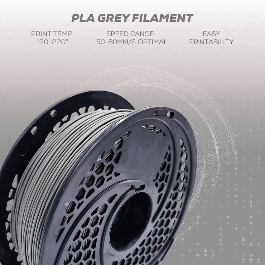 PLA Grey Filament 1kg, 1.75mm - image 3
