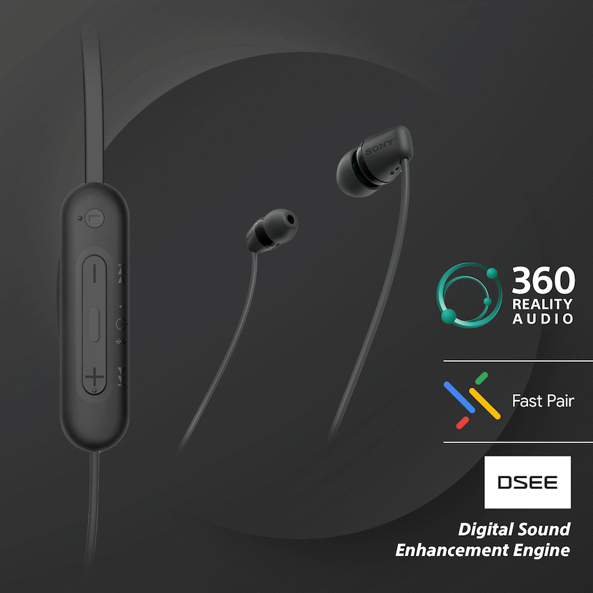 Sony WI-C100 (Black) Wireless Earphones - image 3