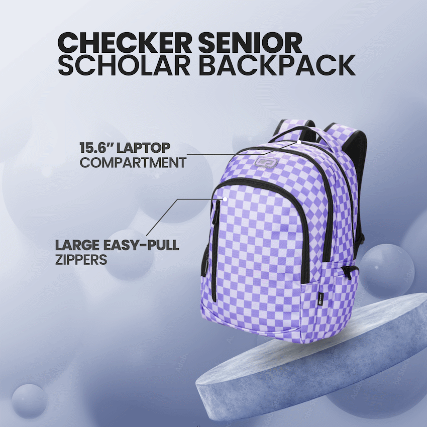 Quest Checker Senior Scholar Backpack Purple - image 3