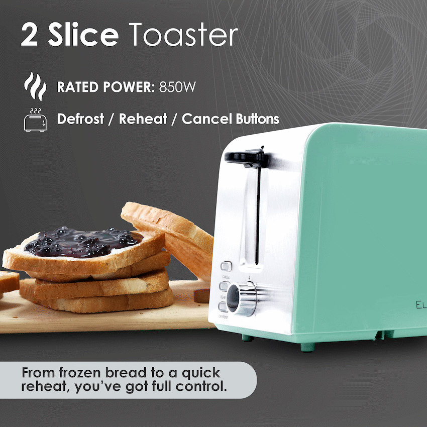 ELEKTRA - 2 Slice Toaster - Green - image 3