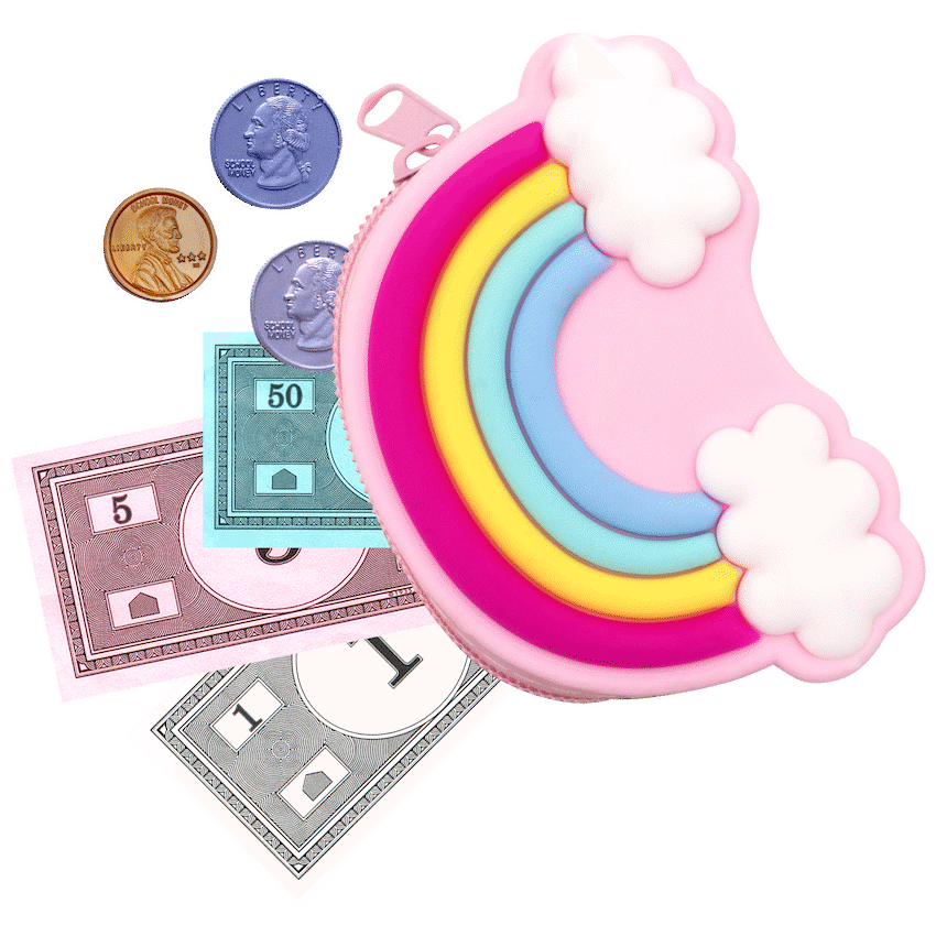 Quest Rainbow Silicone Purse - Pink - image 3