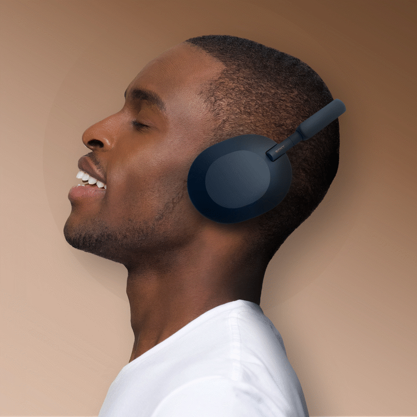 Sony WH1000XM5 (Blue) Noise-Cancelling BT Headphones - image 3