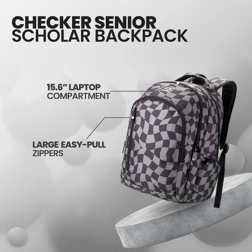Quest Checker Senior Scholar Backpack Grey - image 3