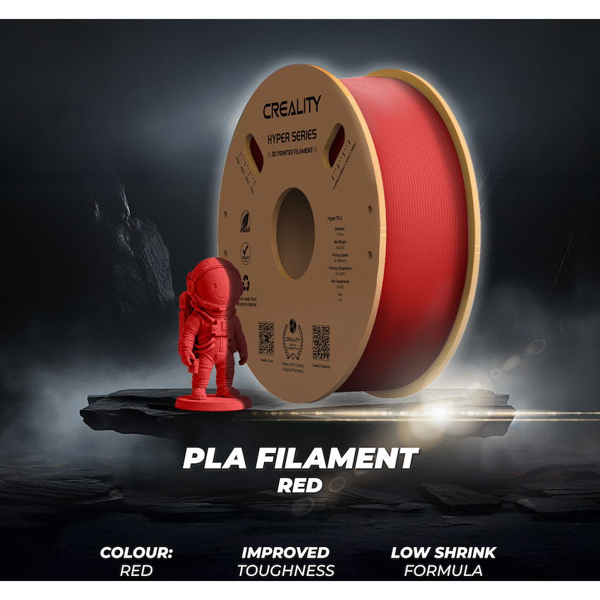 Creality Hyper PLA High-Speed Red Filament 1Kg - image 3