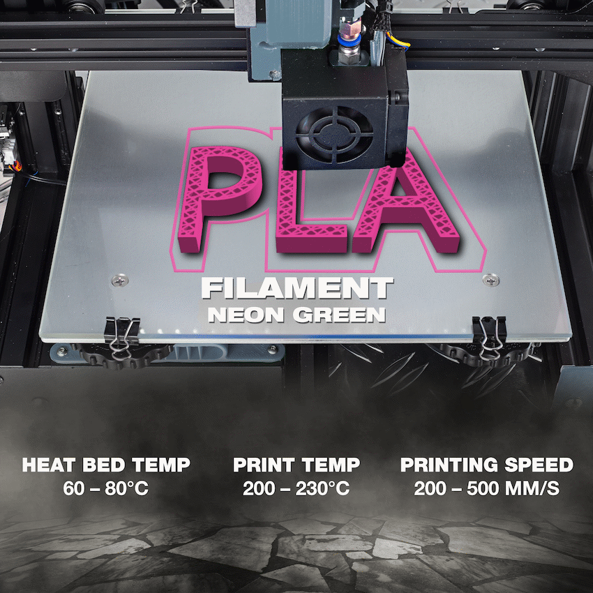 SA Filament PLA UV Neon Filament 1kg -  Pink - image 3