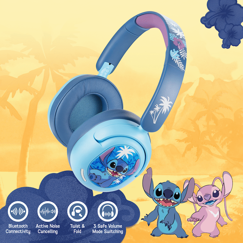 Disney Stitch ANC Padded Bluetooth Headphones - image 3