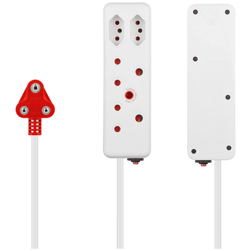 Ellies 4 Way Surge Extension Lead -10M - WT - image 3