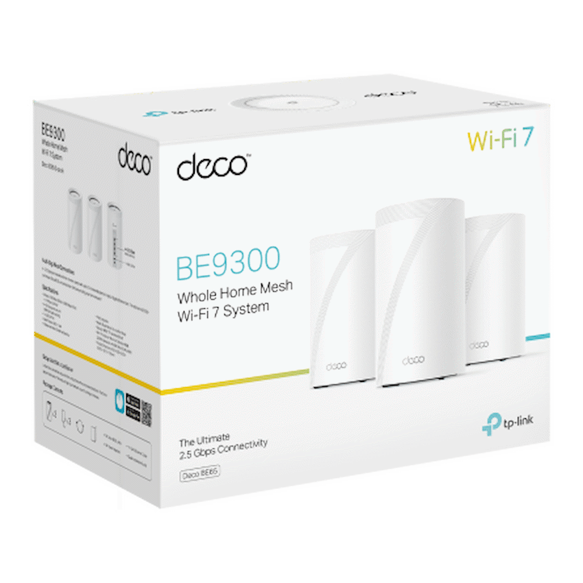TP-Link Deco BE65 (3-Pack) BE9300 Whole Home Mesh Wi-Fi 7 System - image 3