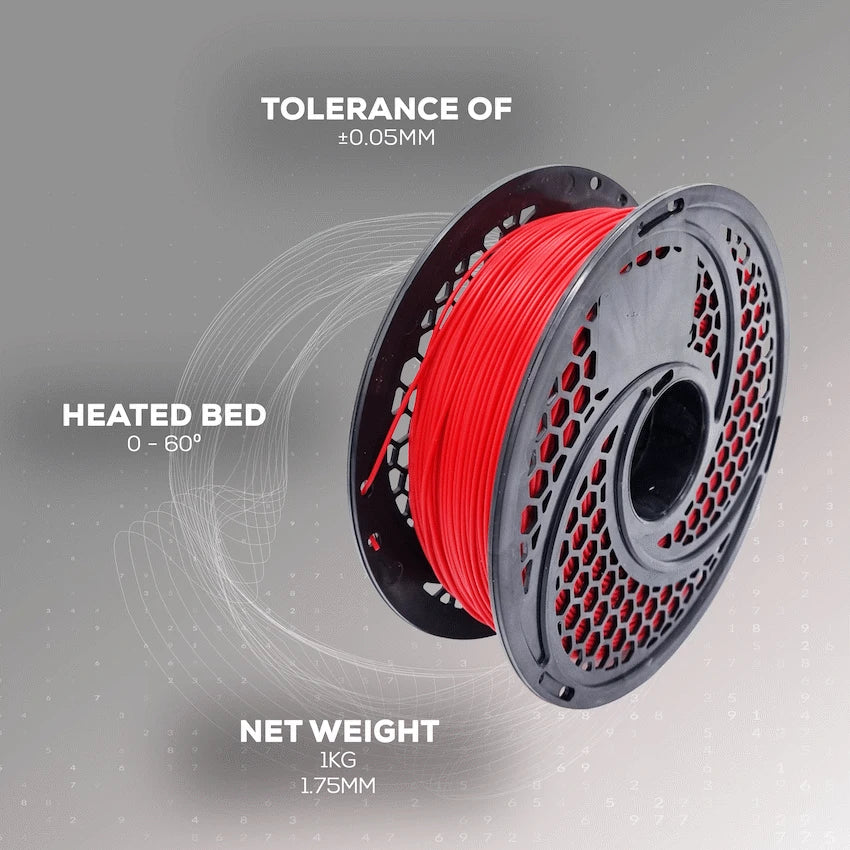 PLA Red Filament 1kg, 1.75mm - image 3