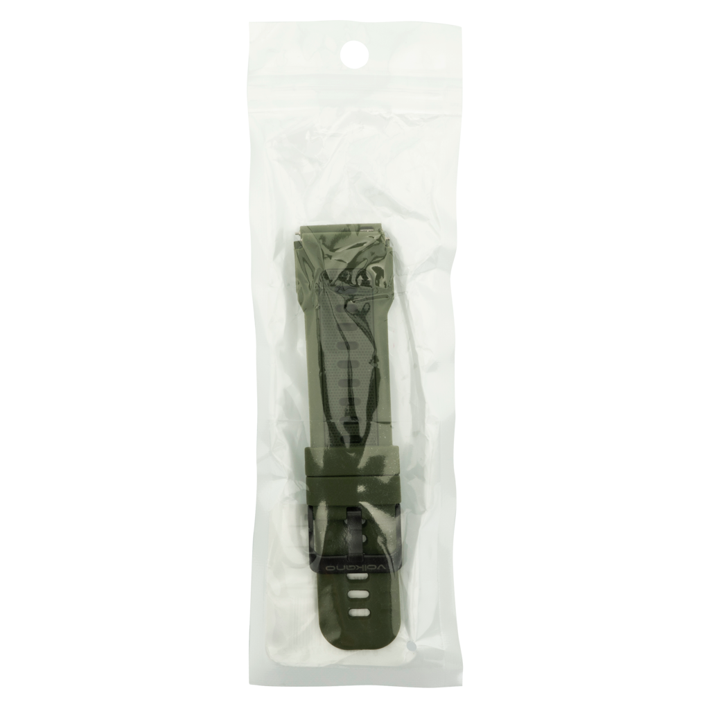 Universal Silicone 22mm Watch Strap - Green