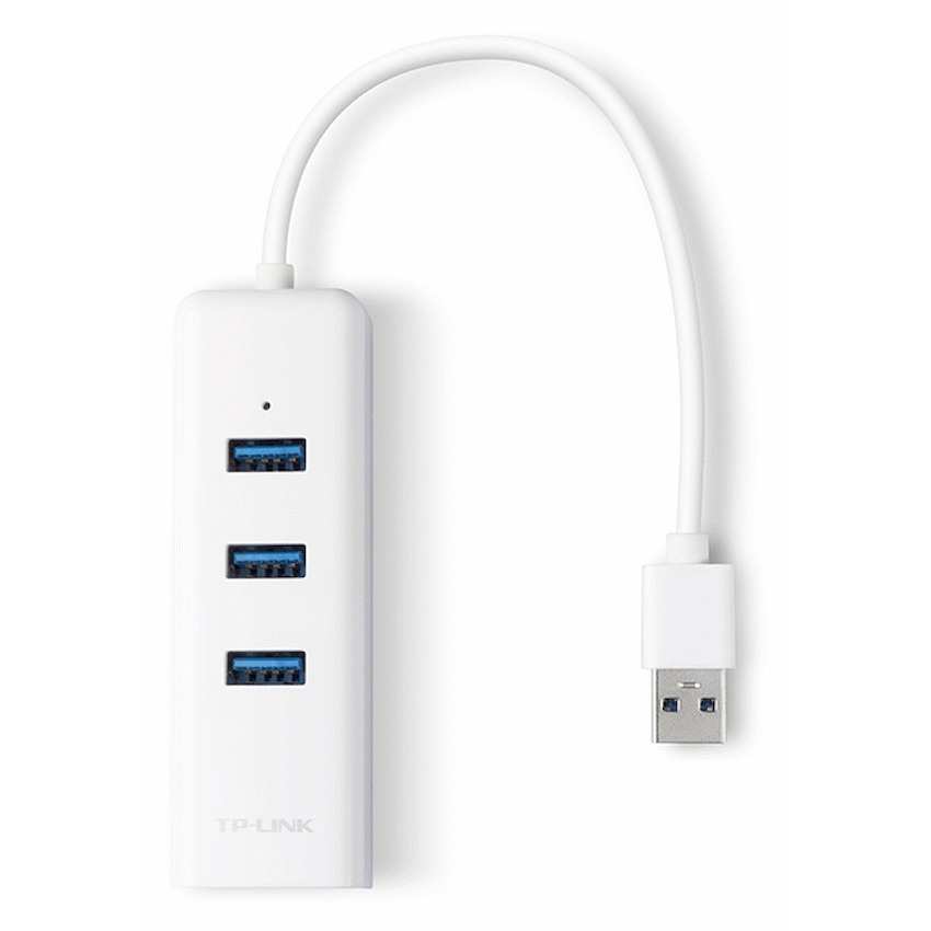 TP-Link UE330 USB 3.0 to Gigabit Ethernet Network Adapter with 3-Port USB 3.0 Hub - image 3