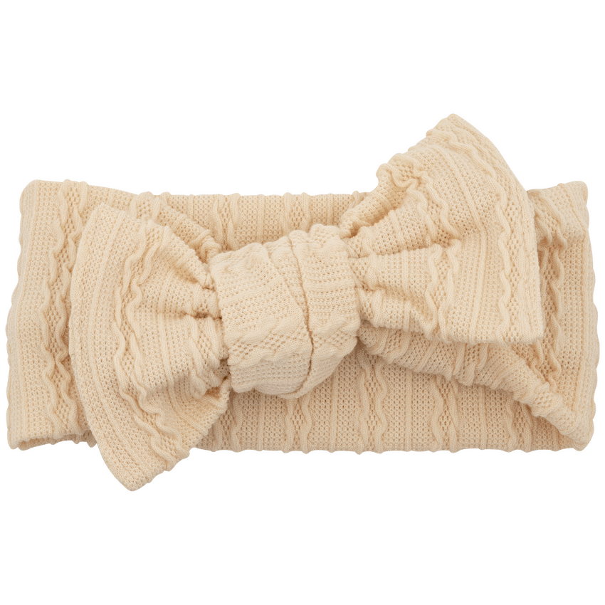 Echo Baby Bow Headband - Sand - image 3