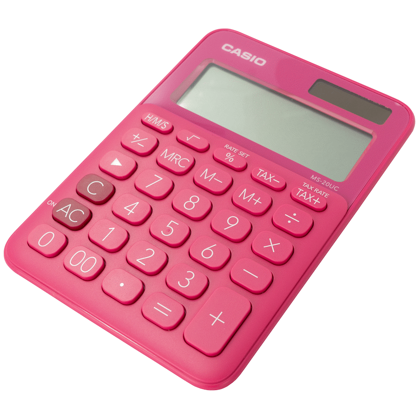 Casio MS-20UC - Desktop calculator 12 Digit - Red - image 3