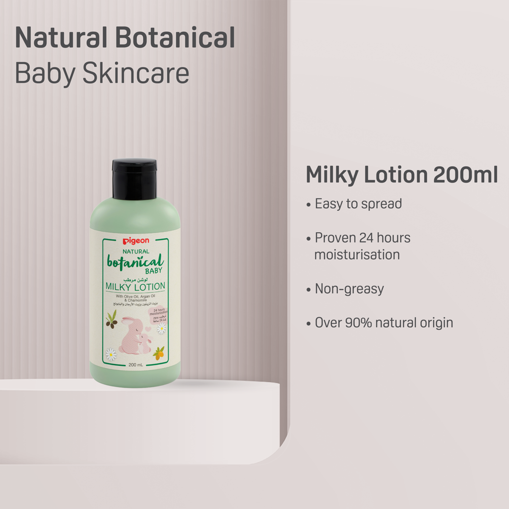 Pigeon - Milky Lotion 200ml Natural Botanical