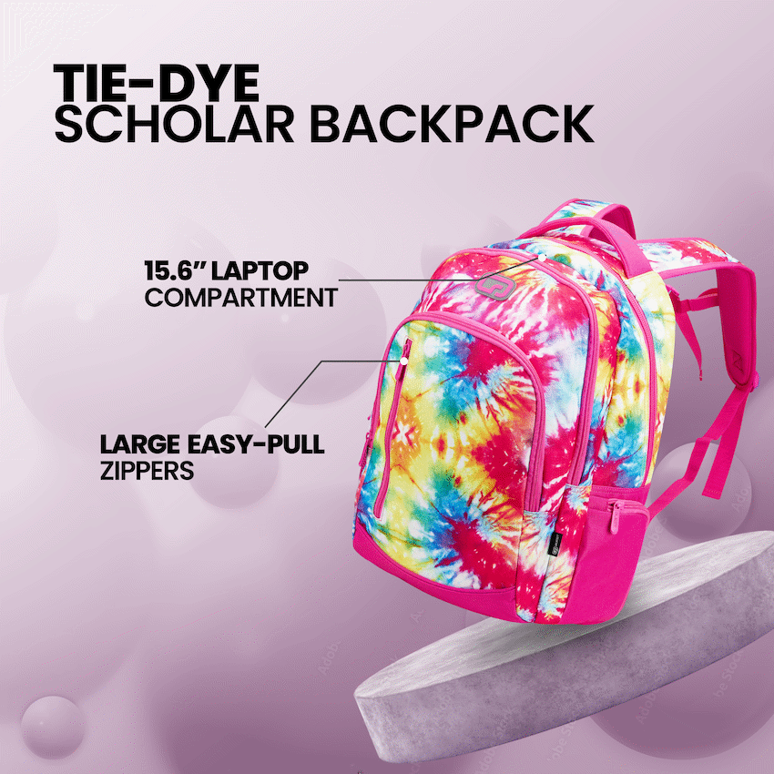 Quest Tie-Dye Scholar 30l Backpack - Pink - image 3