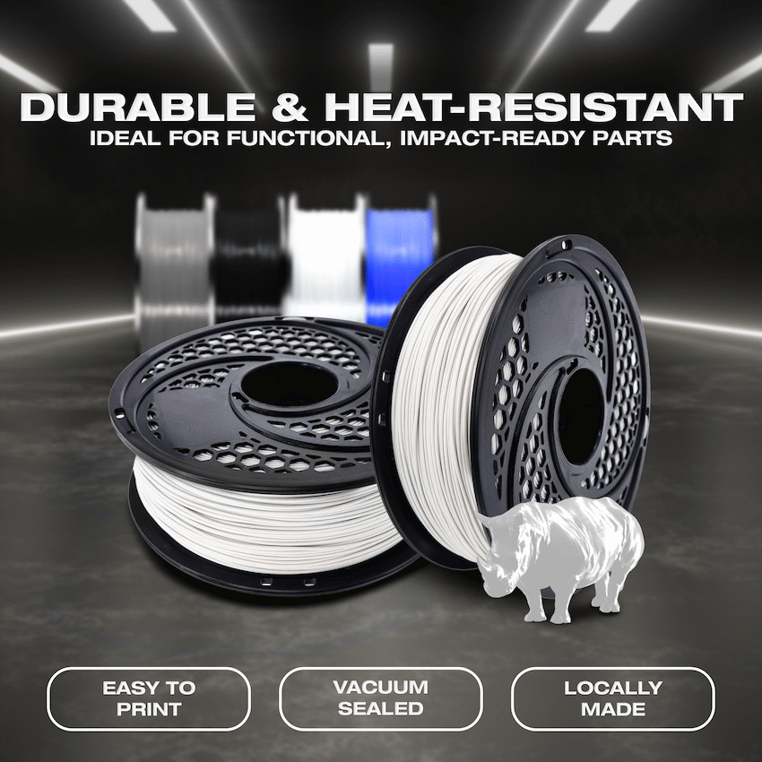 SA Filament ABS Premium Filament 1kg - White - image 3