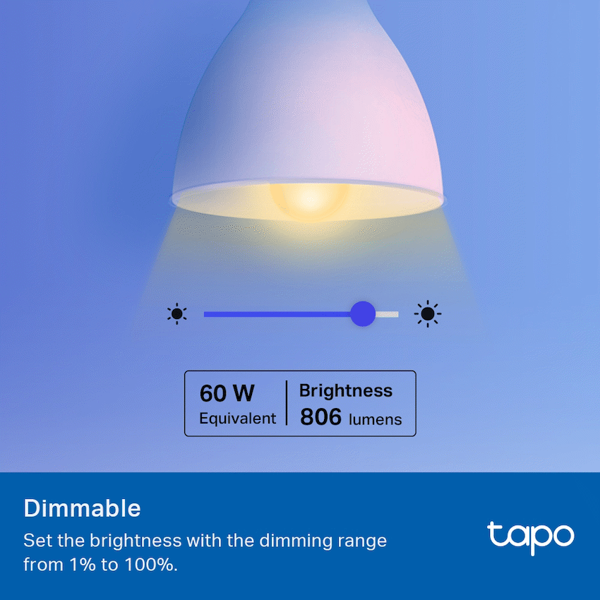 TP-Link Tapo L530E (4-Pack) Smart Wi-Fi Light Bulb - Multicolor - image 3