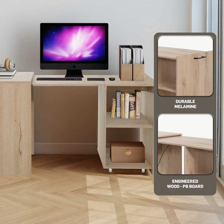Everfurn Adaptive Desk - Brown - image 3