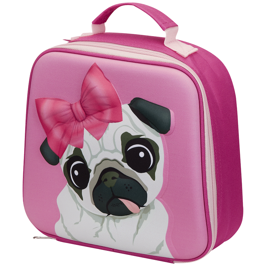 Quest Pug 3D EVA Lunch Bag - Pink - image 3