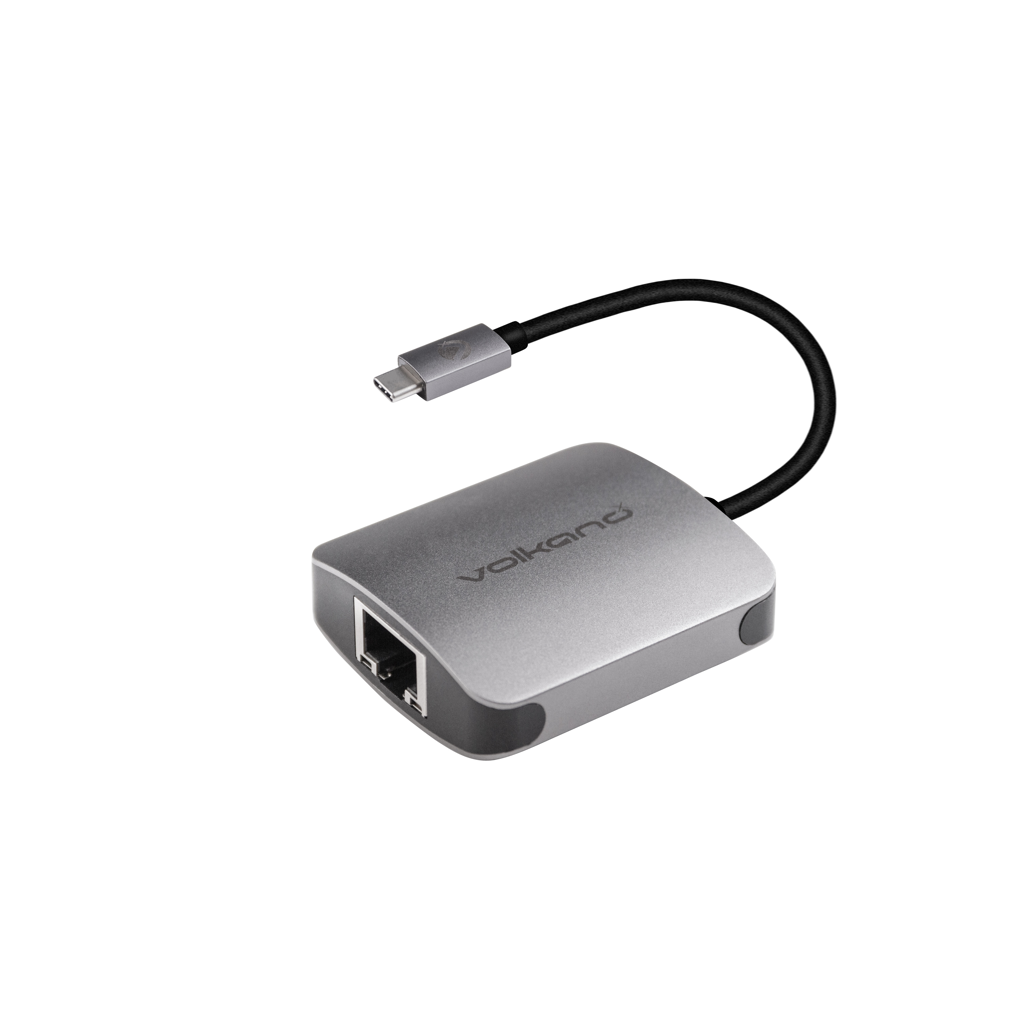 VolkanoX Core LAN series USB Type C to Gigabit LAN adaptor - Charcoal