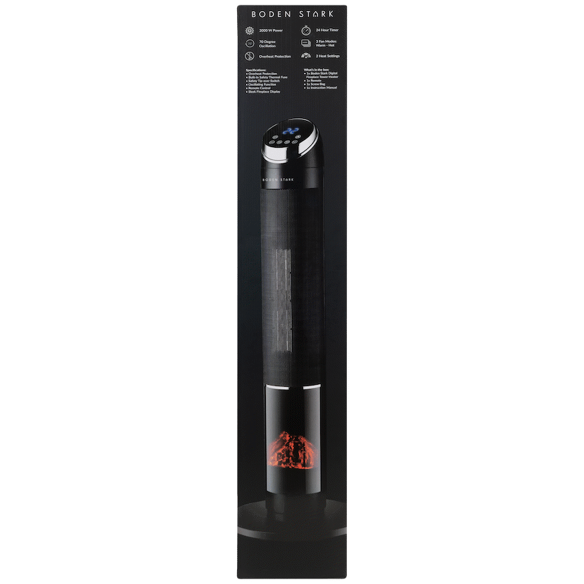 Boden Stark Digital Fireplace Tower Heater - image 3