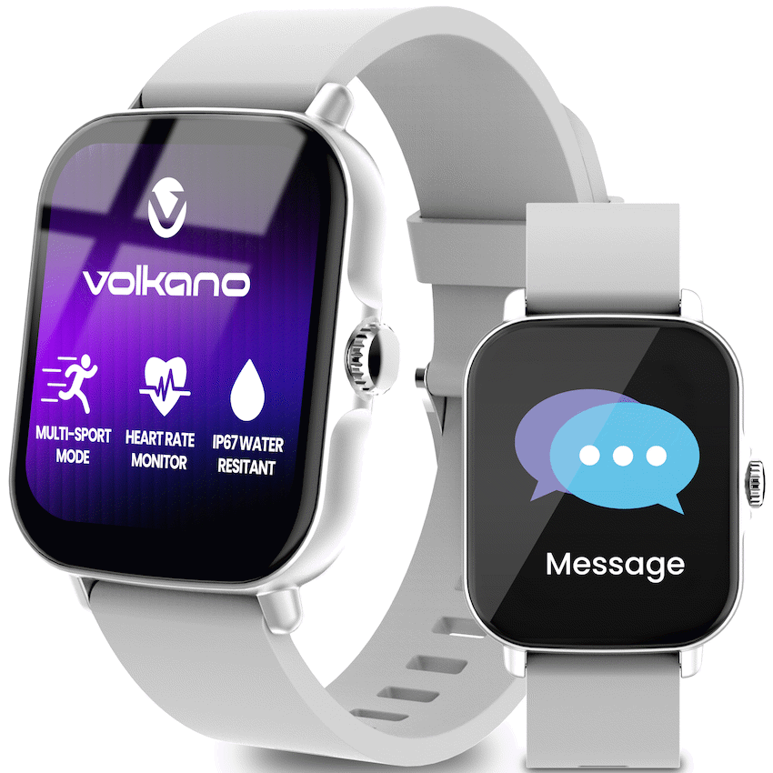 Volkano Active Tech Serene series Watch with heart rate monitor - Silver - image 3