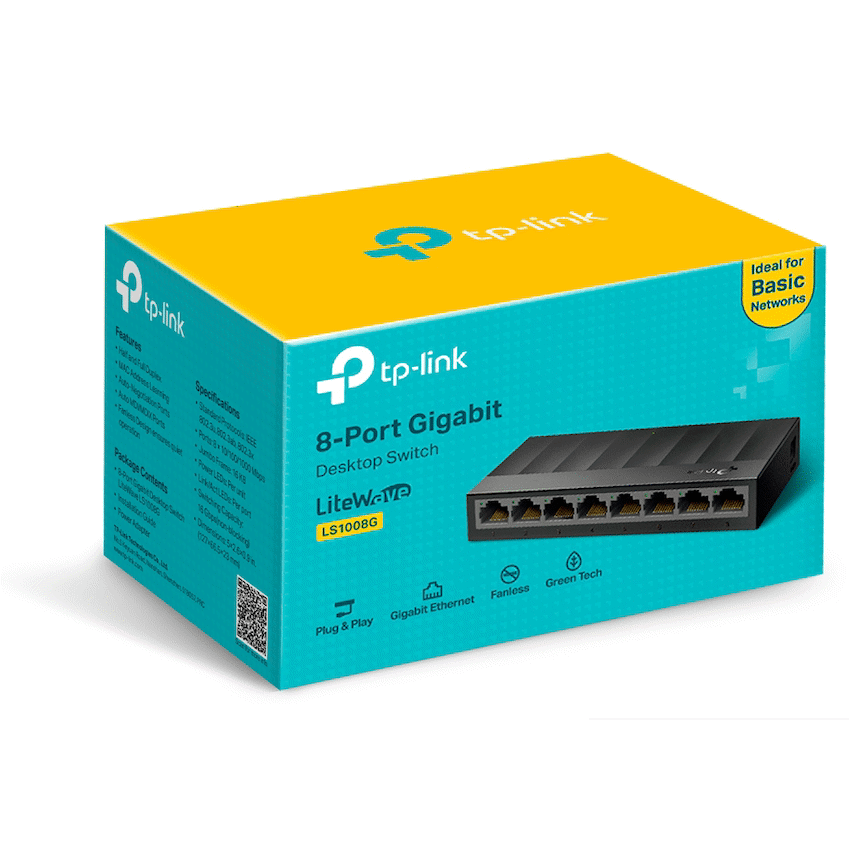 TP-Link LS1008G LiteWave 8-Port Gigabit Desktop Switch - image 3
