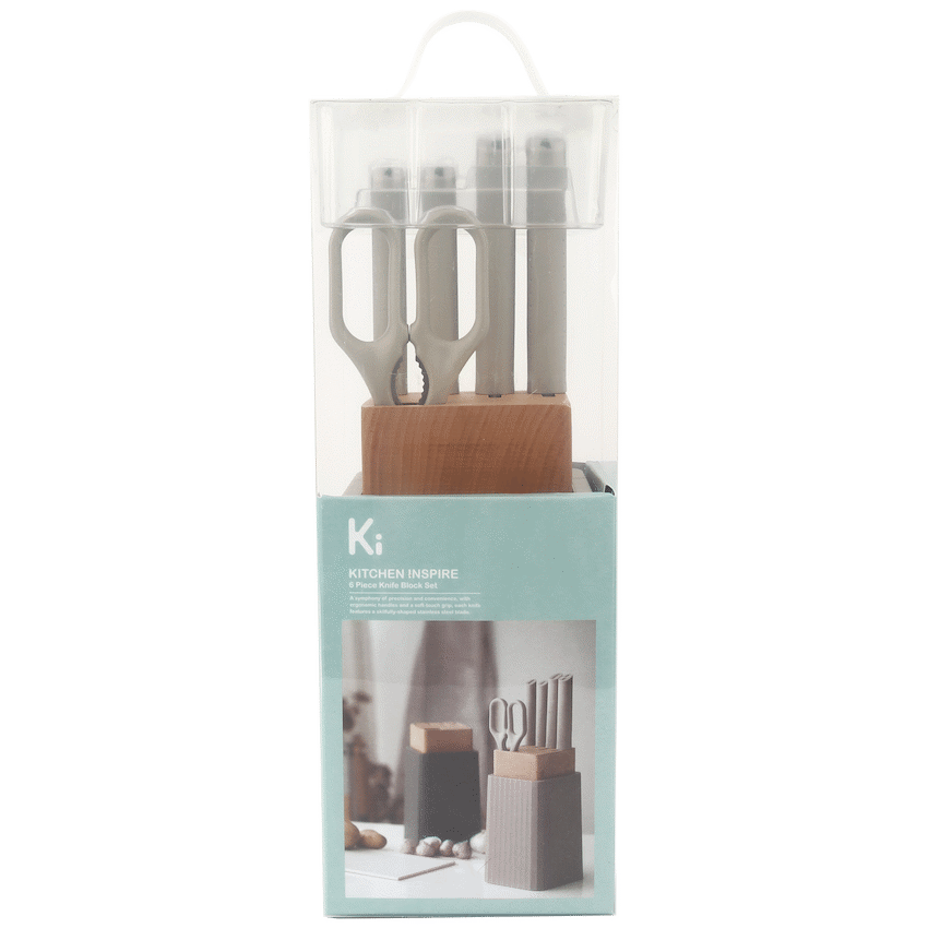 Kitchen Inspire 6pce Knife Block Set - image 3
