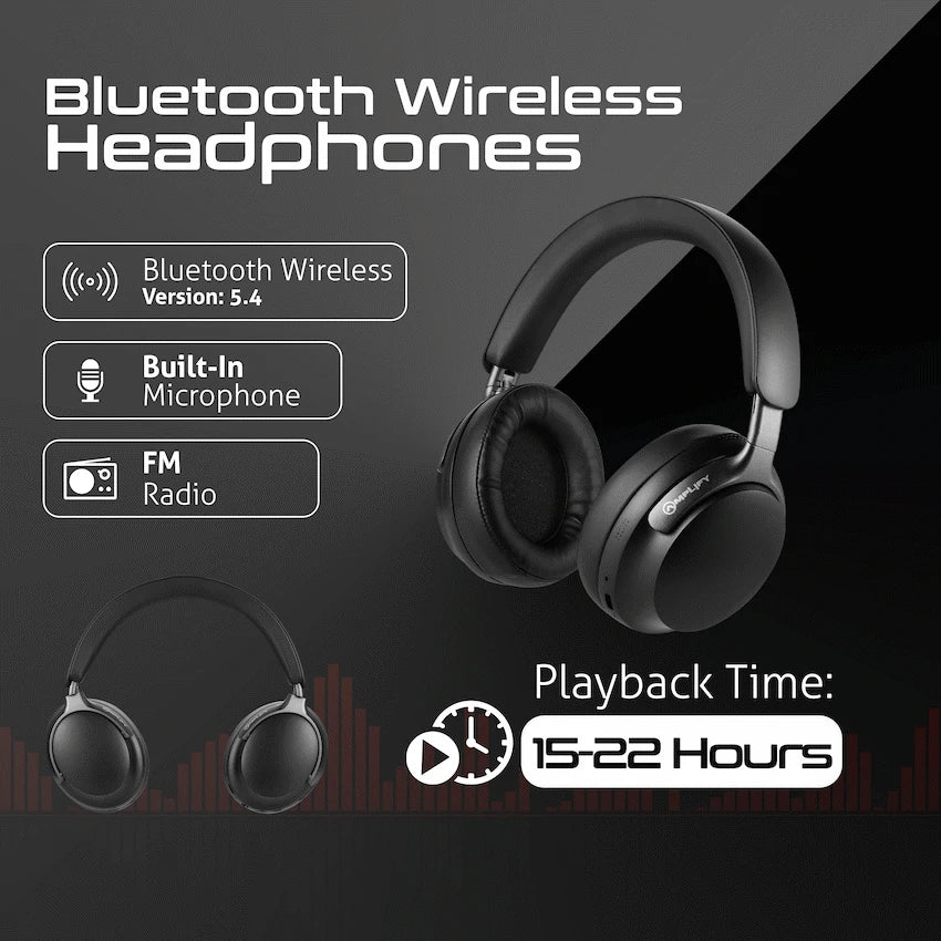 Amplify Chorus 3 Bluetooth Wireless Headphones - Black - image 3