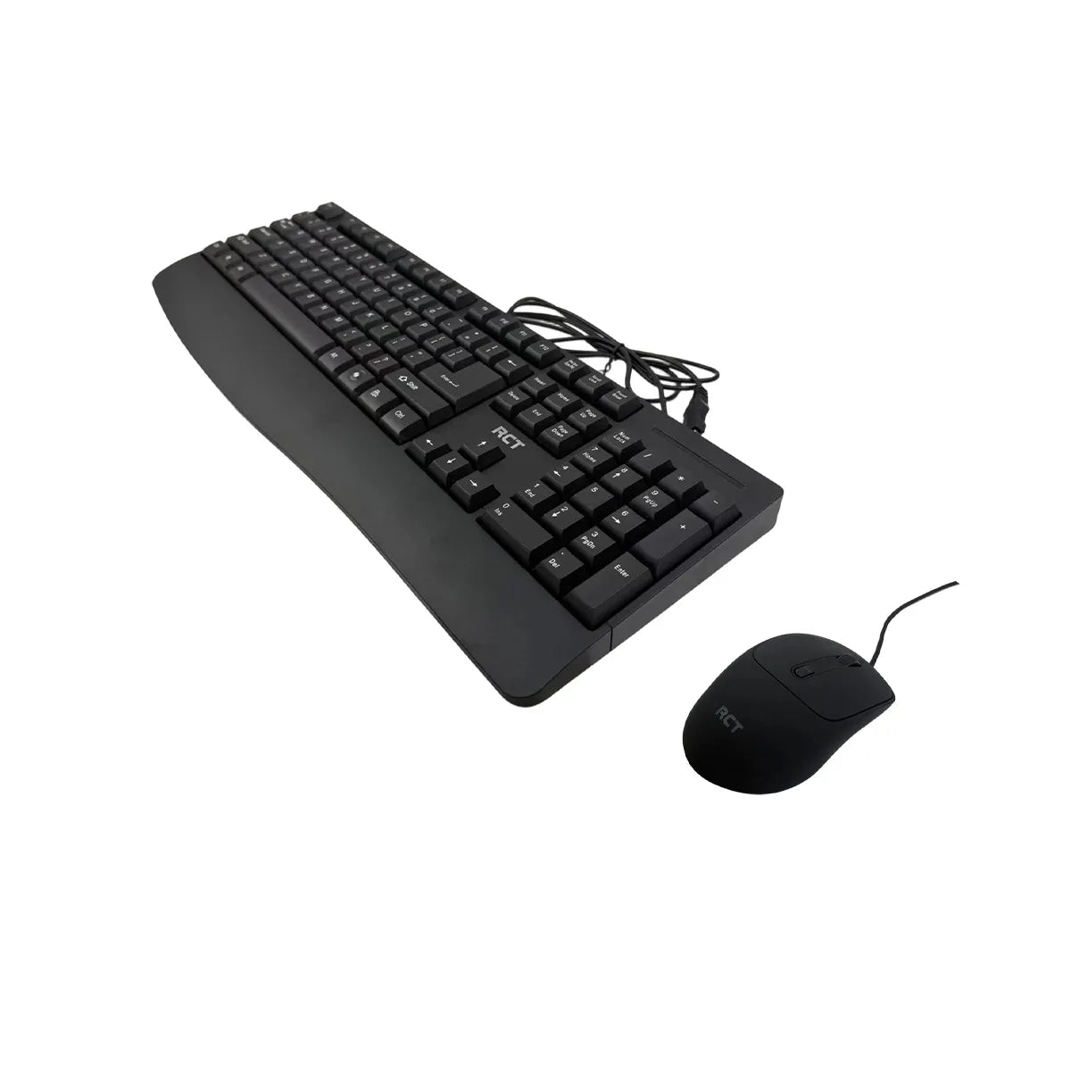 RCT Wired USB Keyboard & Mouse Combo | 104-Key Membrane Keyboard | AI Tool Key | Optical Mouse; 1000-3200 DPI - image 4