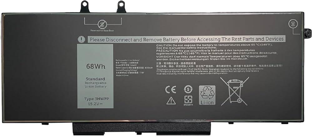 15.2V 68WH BATTERY FOR DELL E5501