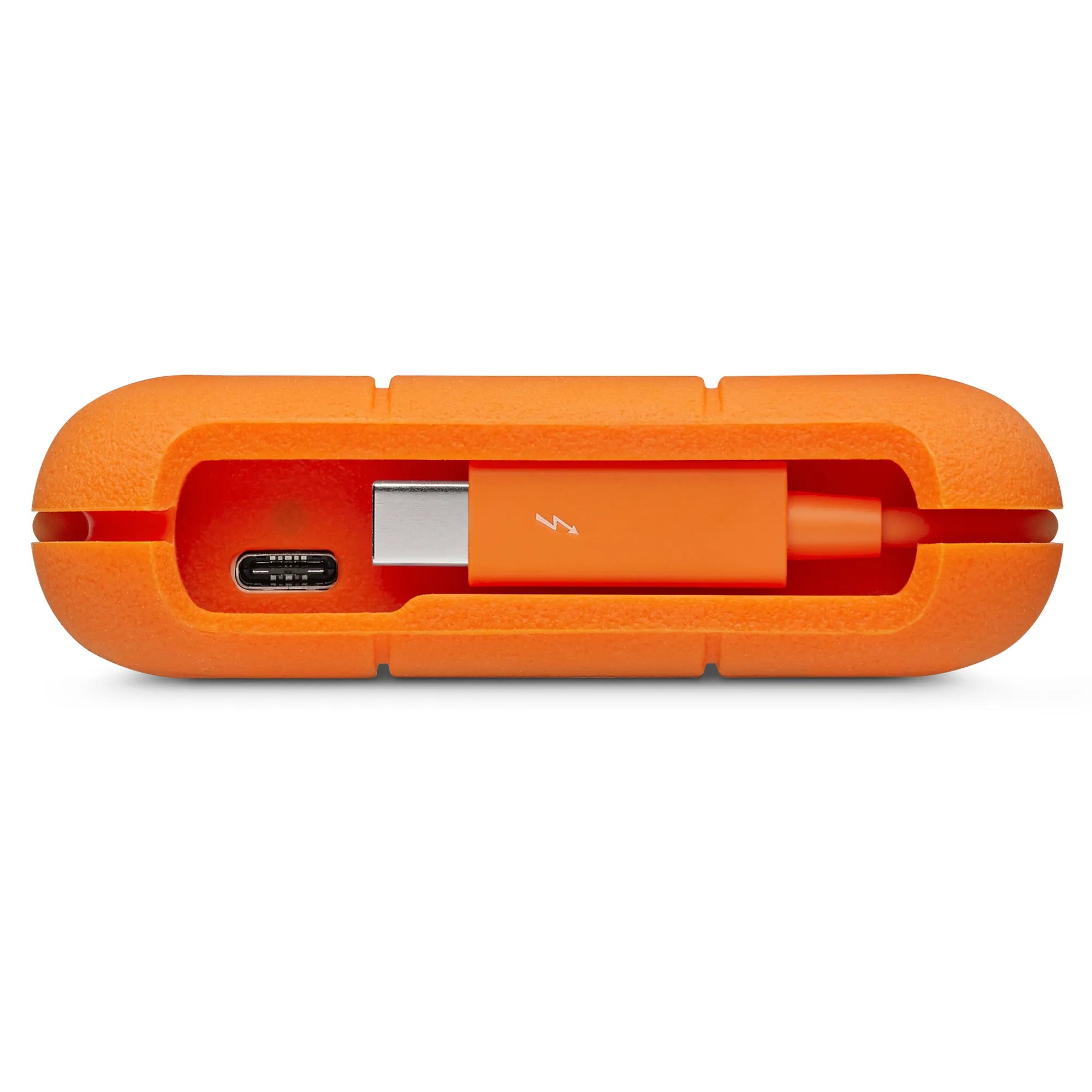 Seagate LaCie 5TB Rugged Mini USB-C; USB3.0; Drop; Crush and Rain Resistant - Silver and Orange - image 2