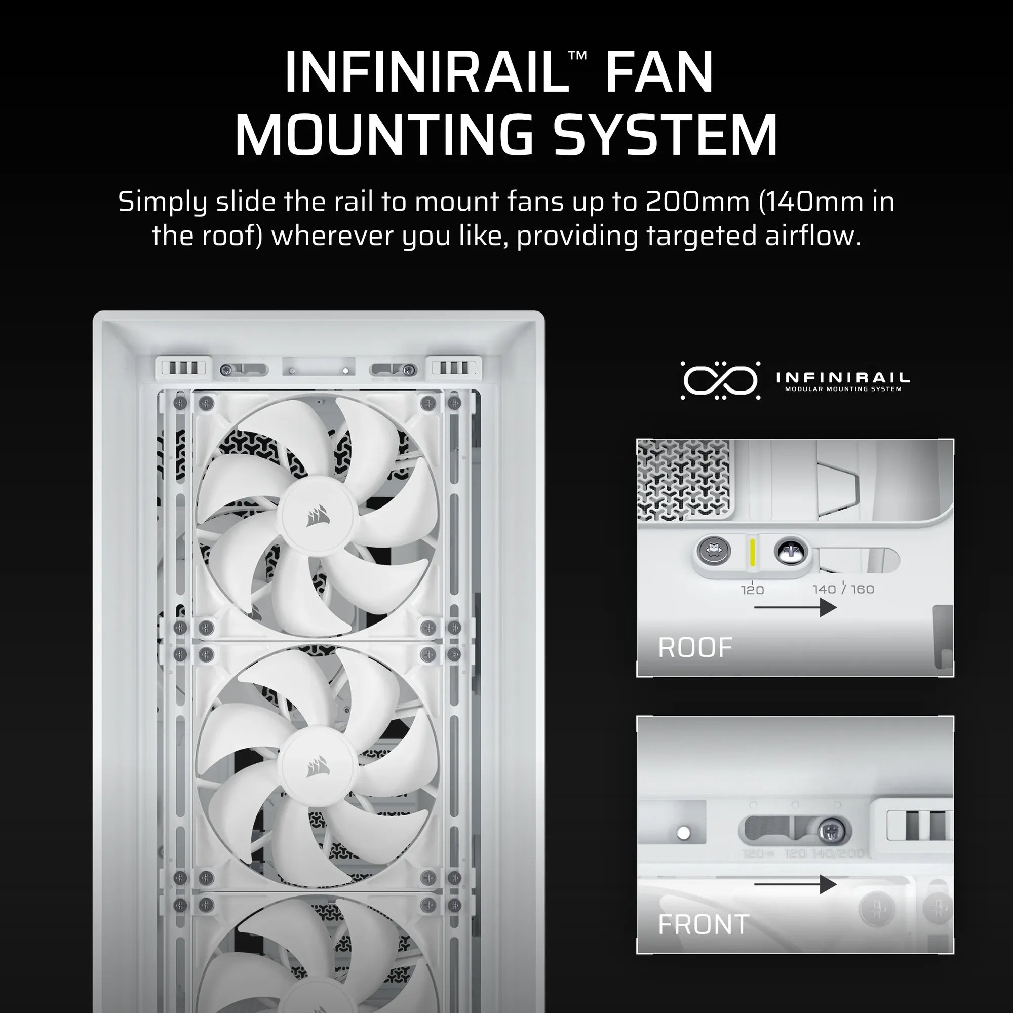 FRAME 5000D RS Mid-Tower PC Case; 4x RS 140 PWM Fans; 2x 2.5'' ; 1x 3.5''; - image 4
