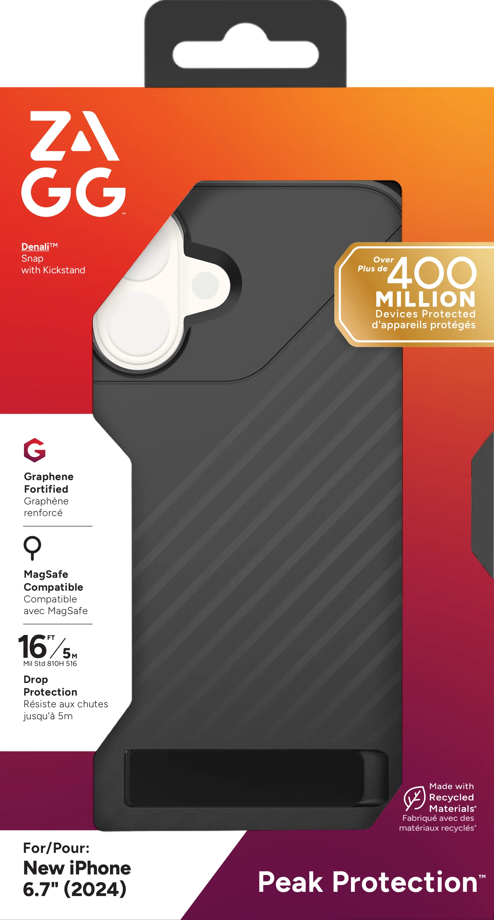 ZAGG Cases Denali Snap KS Apple iP16 Plus  Black - image 3